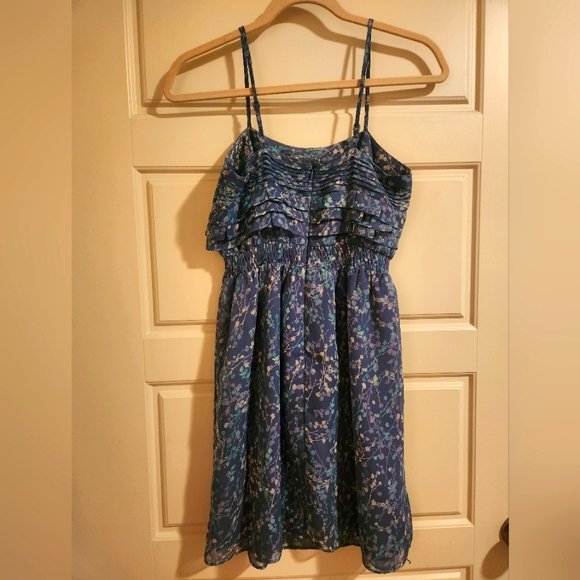 💥2/$30💥 Lauren Conrad Blue Floral Mini Sundress - Picture 2 of 13